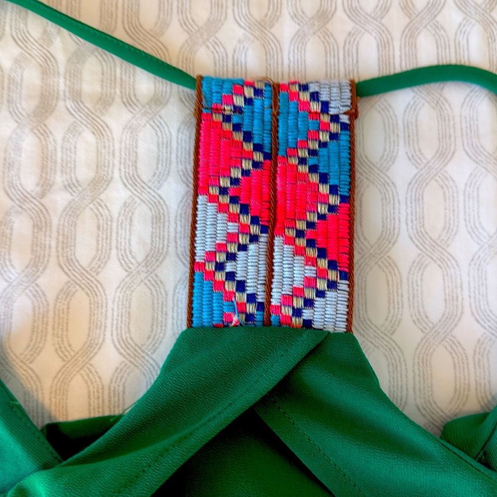 Green Aztec Back Dress - Picture 3 of 3
